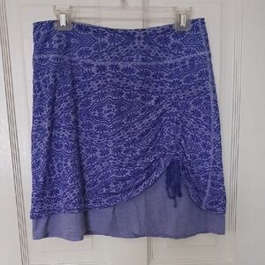 Athleta Purple Patterned Skirt